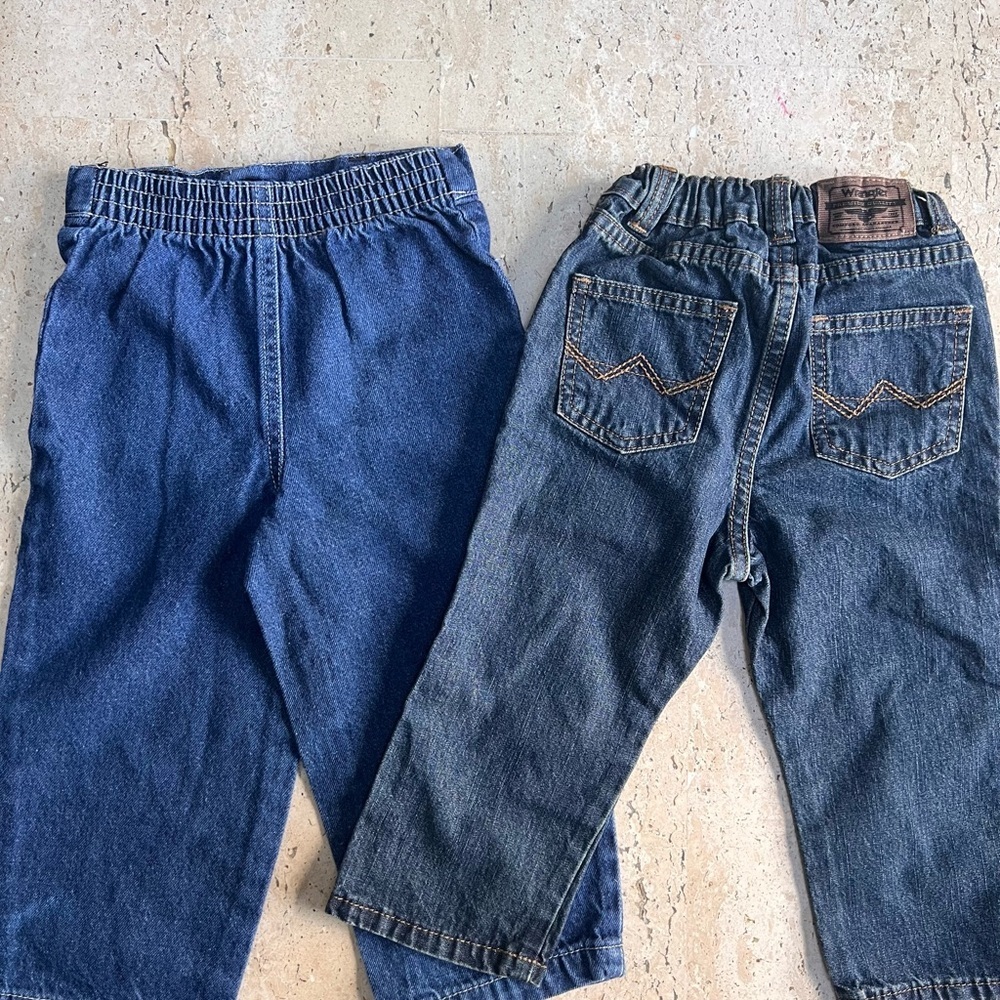 Boy’s Size 2T Jeans and Shirts Bundle Disney, Wrangler, Adidas, Old Navy - Picture 4 of 8